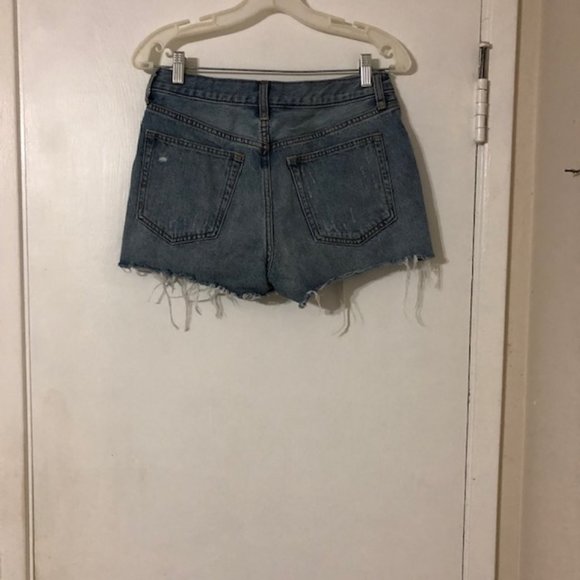 We The Free High Waisted Jean Shorts 28 - Picture 2 of 3